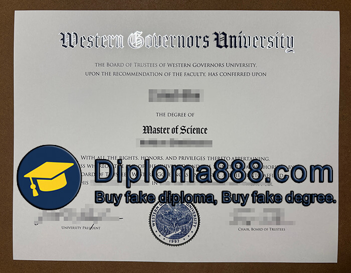 Western Governors University diploma