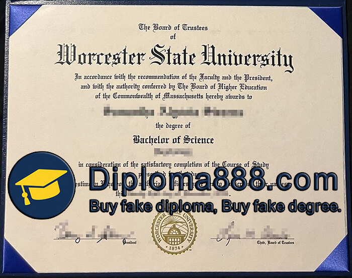 Worcester State University diploma
