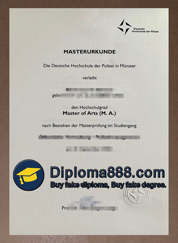 Deutsche Hochschule der Polizei degree