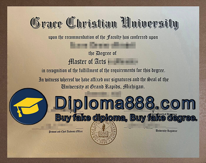 Grace Christian University diploma