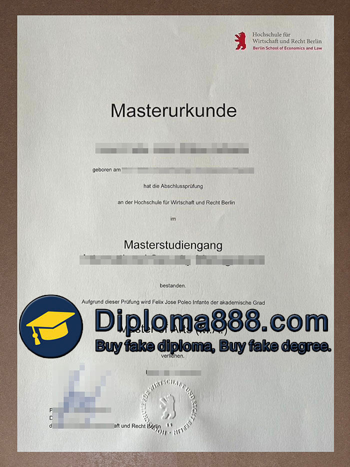 Hochschule für Wirtschaft und Recht Berlin degree