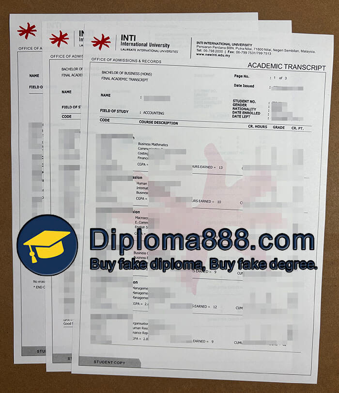 INTI International University degree