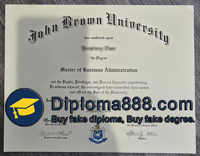 John Brown University diploma