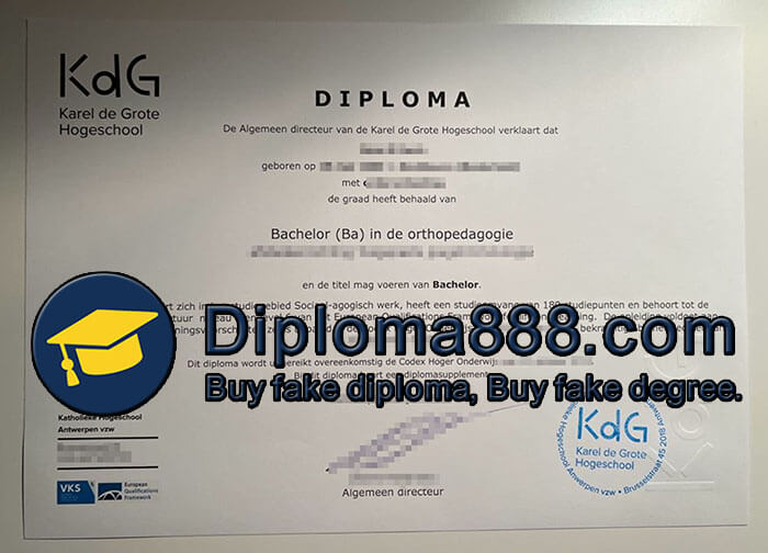 Karel de Grote Hogeschool diploma