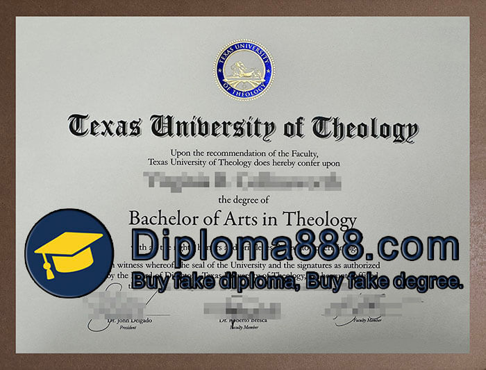 Texas University of Theology diploma