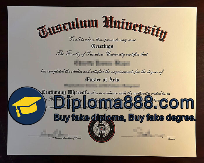 Tusculum University diploma