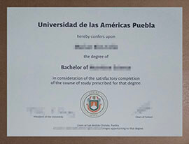 Order a Universidad de las Américas de Puebla diploma copy.