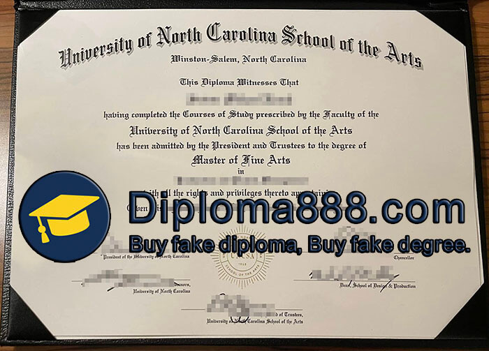 University of North Carolina School of the Arts diploma