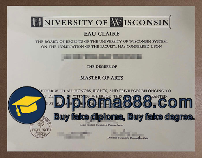 University of Wisconsin Eau Claire diploma