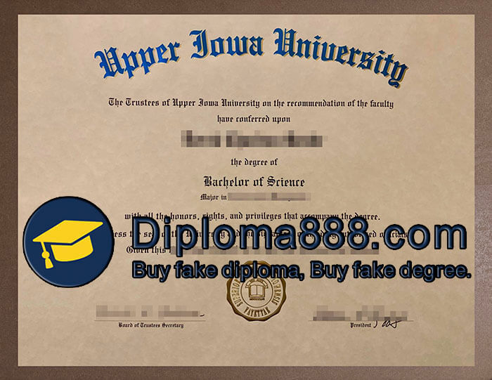 Upper Iowa University diploma