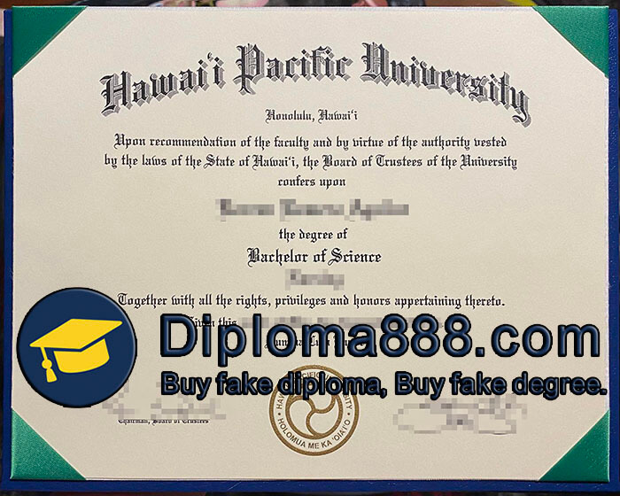 Hawaii Pacific University diploma