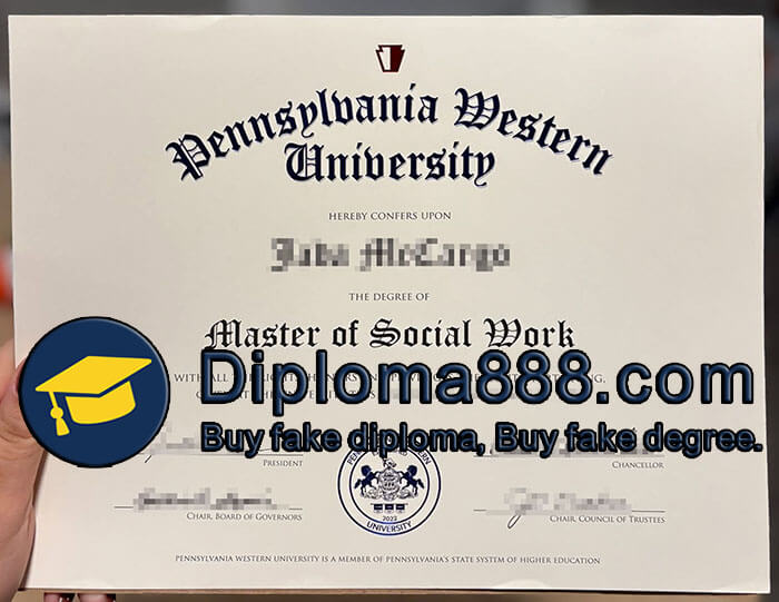 Pennsylvania Western University diploma
