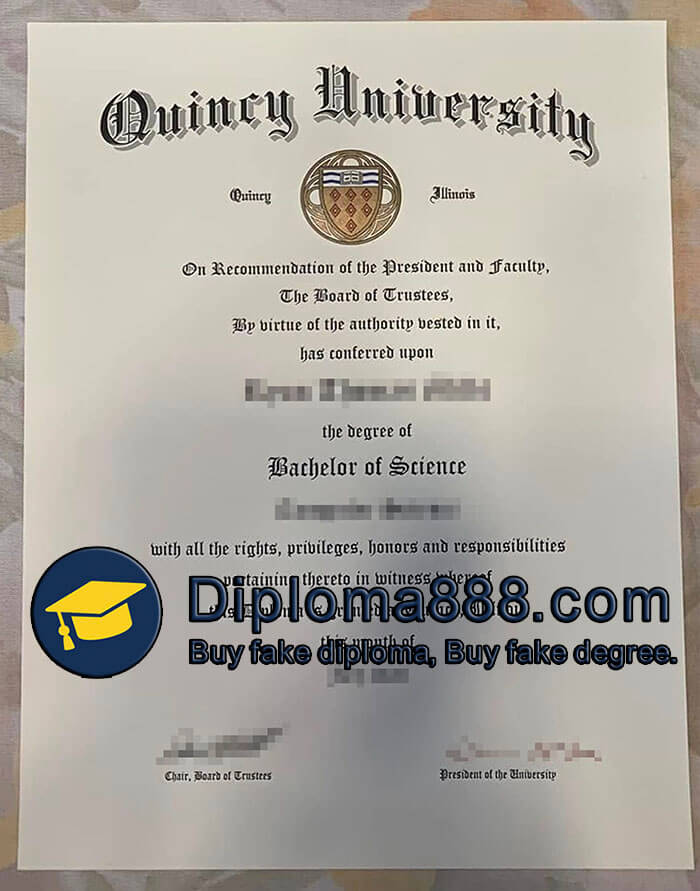 Quincy University diploma