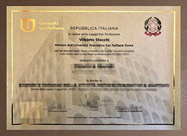 Create a copy of a Universita Telematica San Raffaele degree online