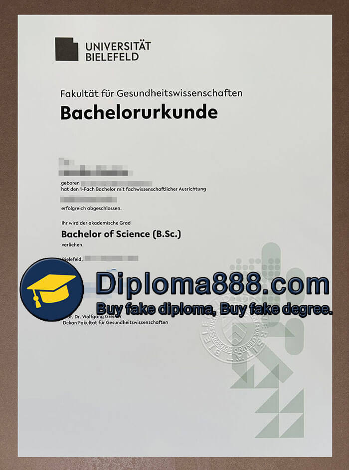 Universität Bielefeld Zeugnis
