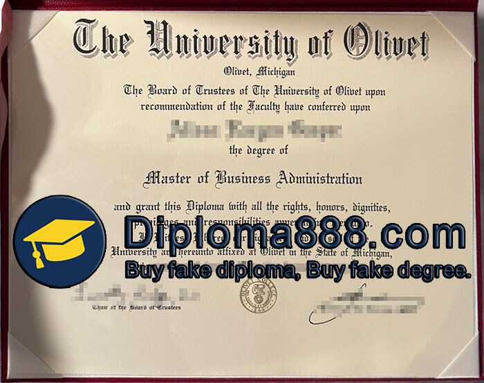 University of Olivet diploma
