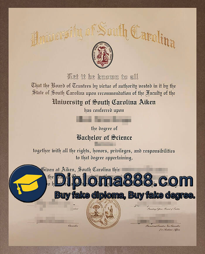 University of South Carolina Aiken diploma